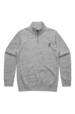 Posh Poverty Men's Stencil Half Zip