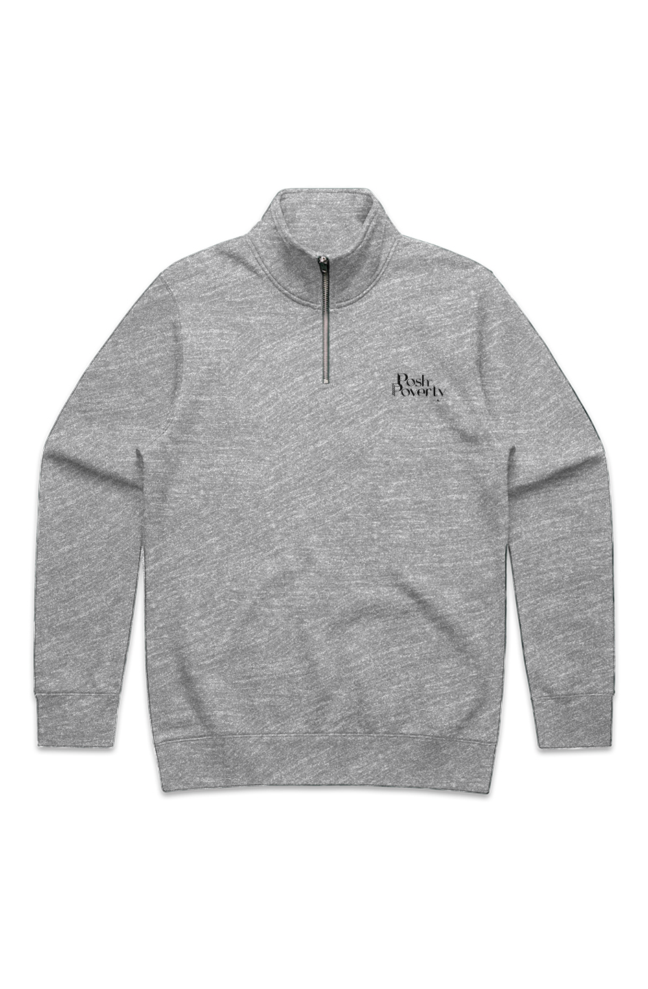 Posh Poverty Men's Stencil Half Zip