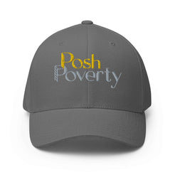 Posh Poverty Embroidered Structured Twill Cap