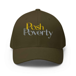 Posh Poverty Embroidered Structured Twill Cap