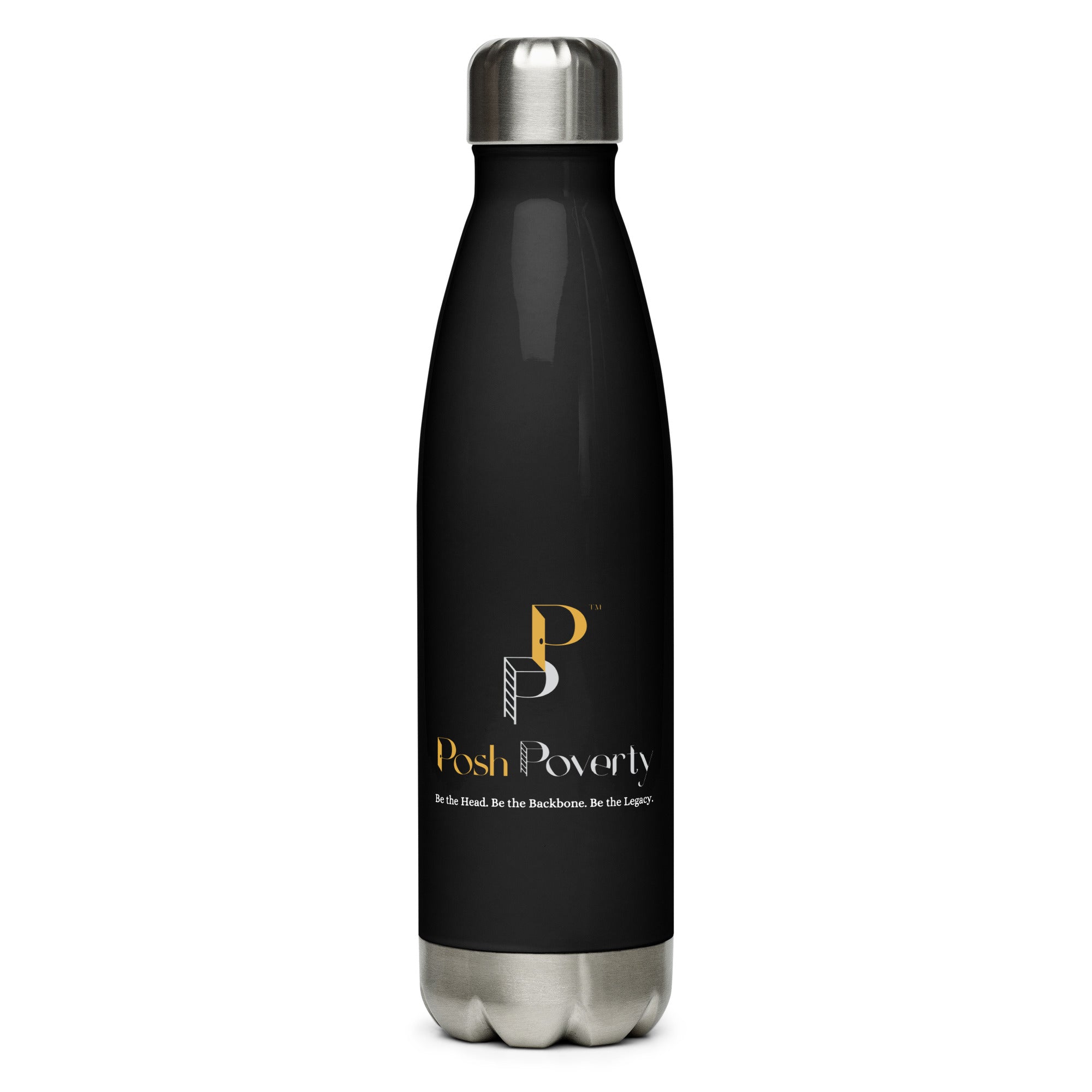 Posh Poverty Stainless Steel Water Bottle