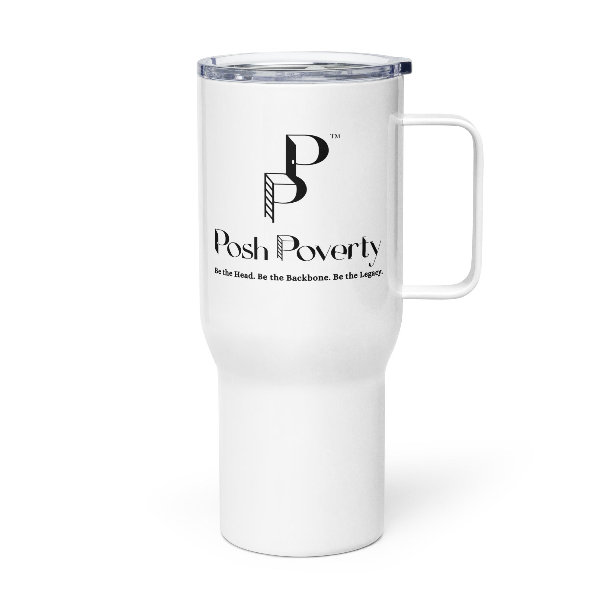 Posh Poverty Travel Mug With A Handle