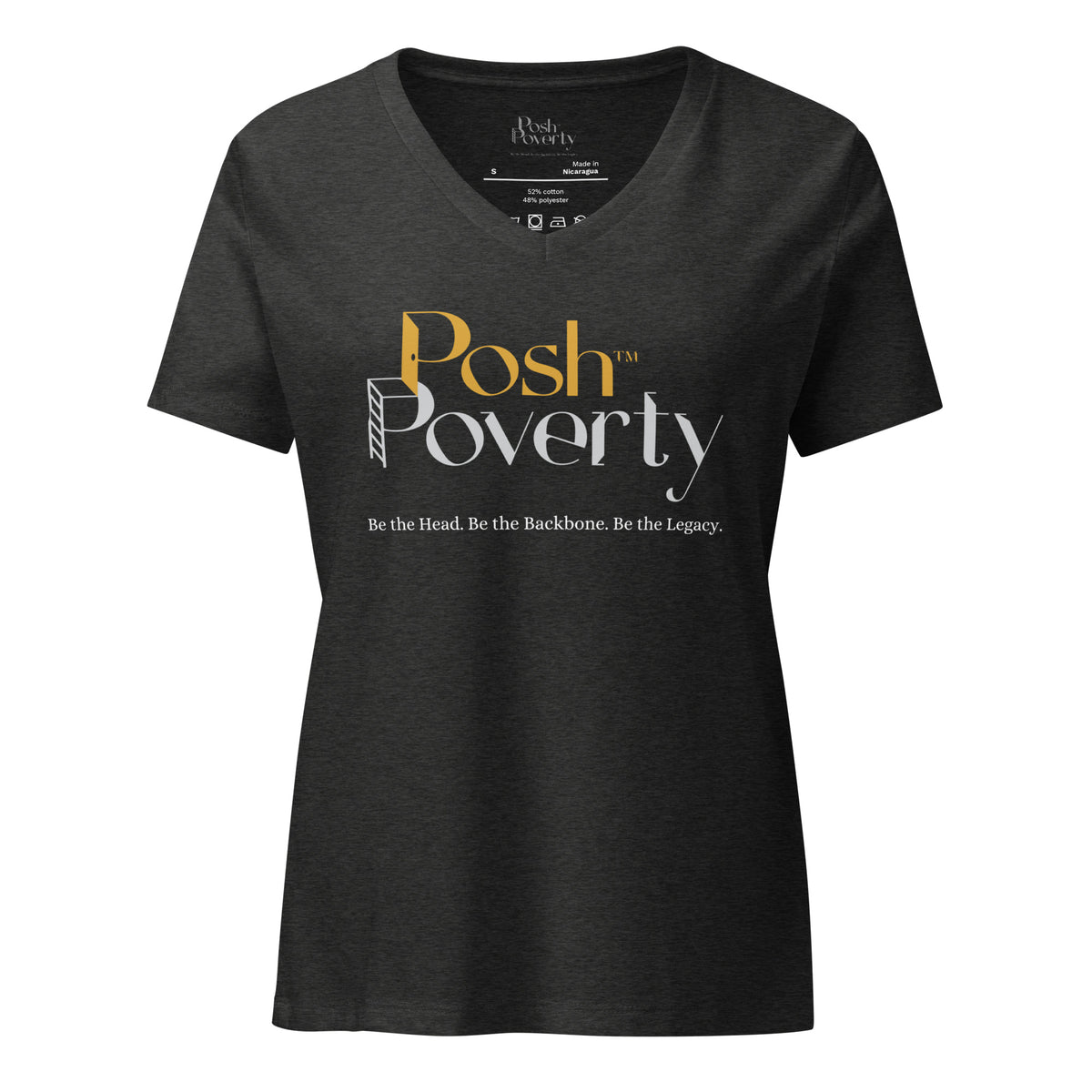 Posh Poverty Women’s Relaxed V-Neck T-Shirt